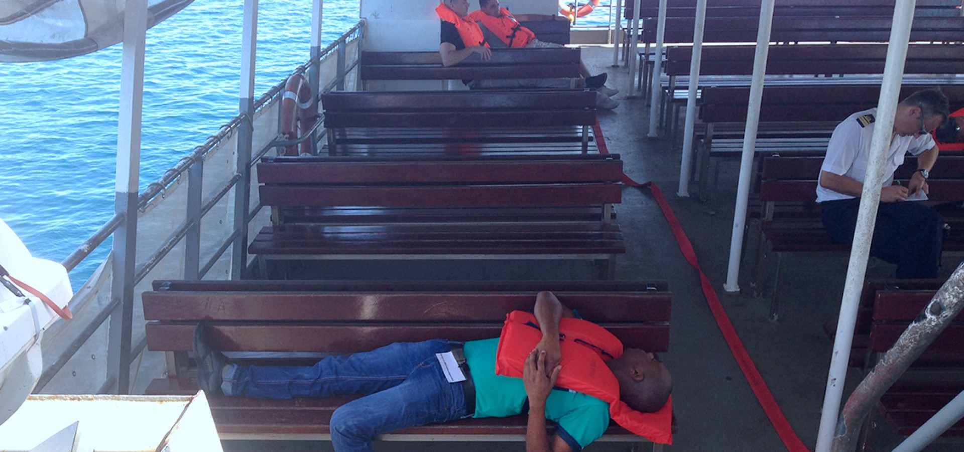 Simulation de crise : feu sur la barge