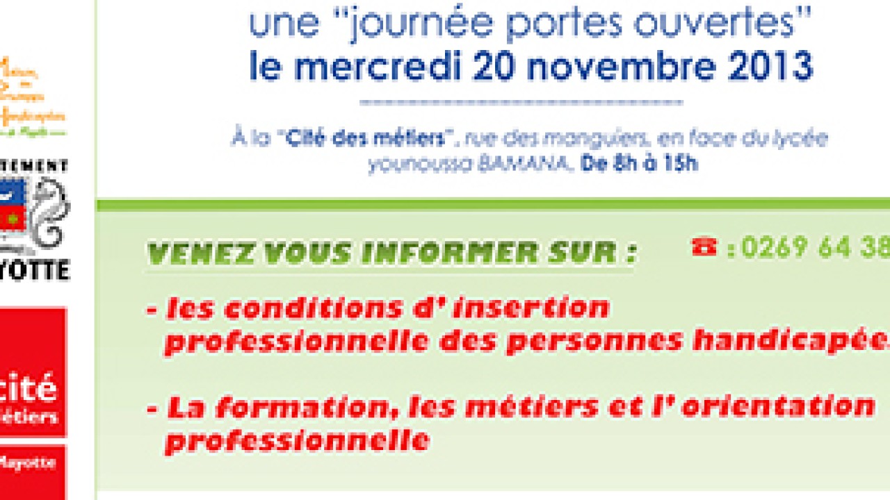 « Journée portes ouvertes sur l’emploi des personnes handicapées» à la Cité des métiers