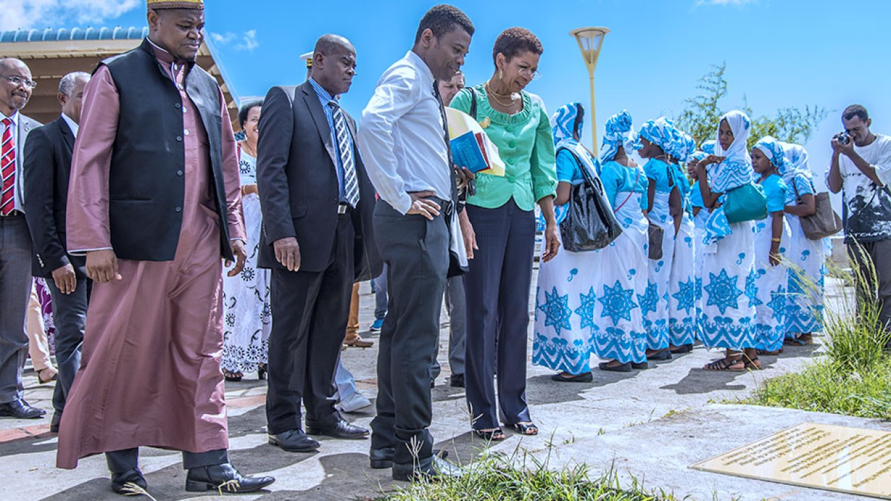 Visite à Mayotte de la ministre des Outre-mer George Pau-Langevin