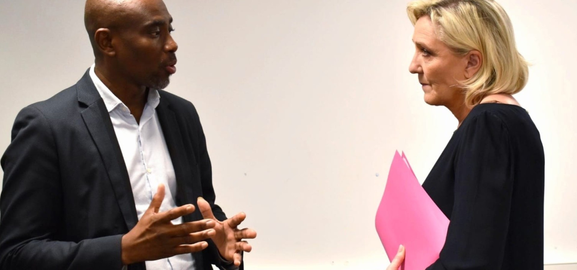 Marine Le Pen et André Rougé reçus au Département