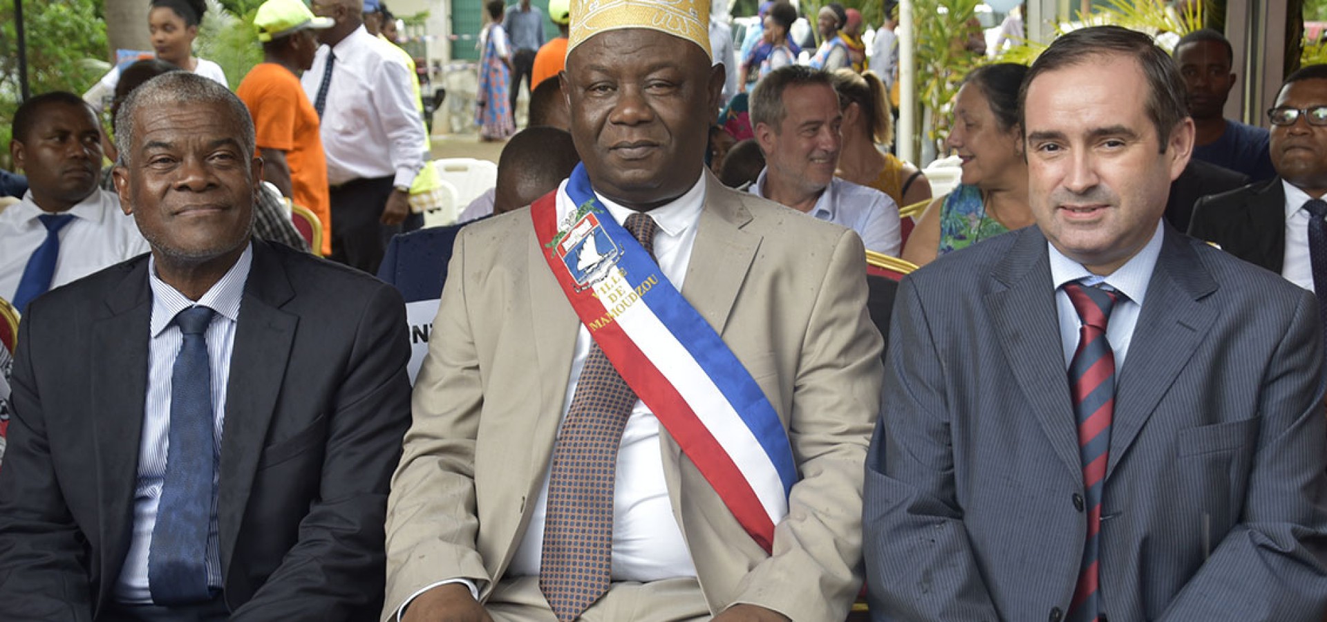 Les élus Conseil départemental à la cérémonie des vœux de Mamoudzou