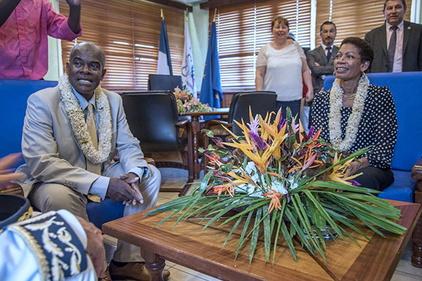 Visite à Mayotte de la ministre des Outre-mers George Pau-Langevin