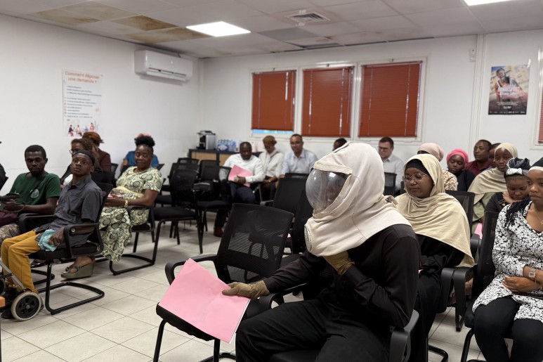 Visite de Charlotte Parmentier-Lecocq